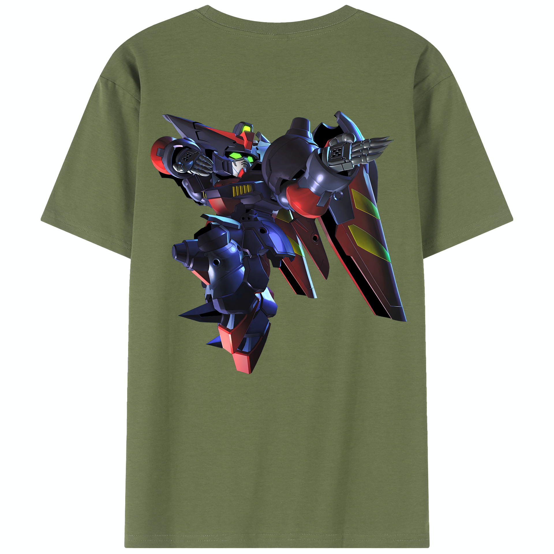 （画像用） 機動戦士ガンダム Mobile Suit Gundam 綿100％半袖Tシャツ（背面プリント）